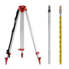 360° Automatic Self-Leveling Beam Rotary Red Laser Level 500M +1.65M Tripod