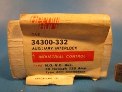 Arrow Hart 34300-332 Aux Switch, Auxiliary Contact