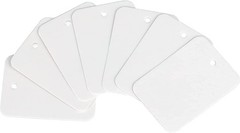 jijAcraft 1000Pcs Price Tags, White Clothing Tag for Rectangle, White-blank