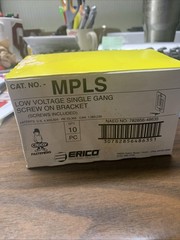 Erico Caddy MPLS Low Voltage Single Gang Screw On Mounting Bracket – Pack of 10