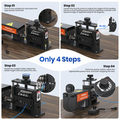 Automatic Wire Stripper Machine with Upgraded Motor(250 MCM–14 AWG)