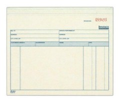 Adams Invoice for Services Unit Sets, 7.44 x 8.5 Inches, 3-Part, Carbonless,