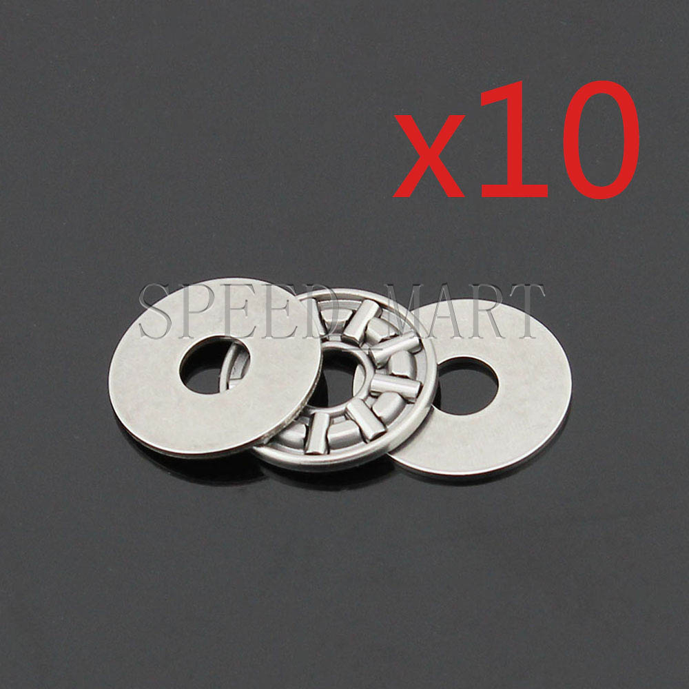 10 PCS NTA512 3/4” Thrust Needle Roller Bearing With Two Washers 7.92 x 19.05mm