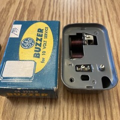 Vintage GE Buzzer 2226-0 10 Volt Service 115 Volt AC Plus A 2nd Unmarked #Q