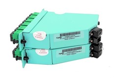 Lot 2 Tyco 1-1985096-2 MPO LC 12-Port 50/125 OM3 XG Fiber Cassette, Multi-Color