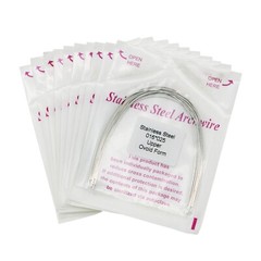 100 Pcs Dental Orthodontic Stainless Steel Recrangular Arch Wire Ovoid Form