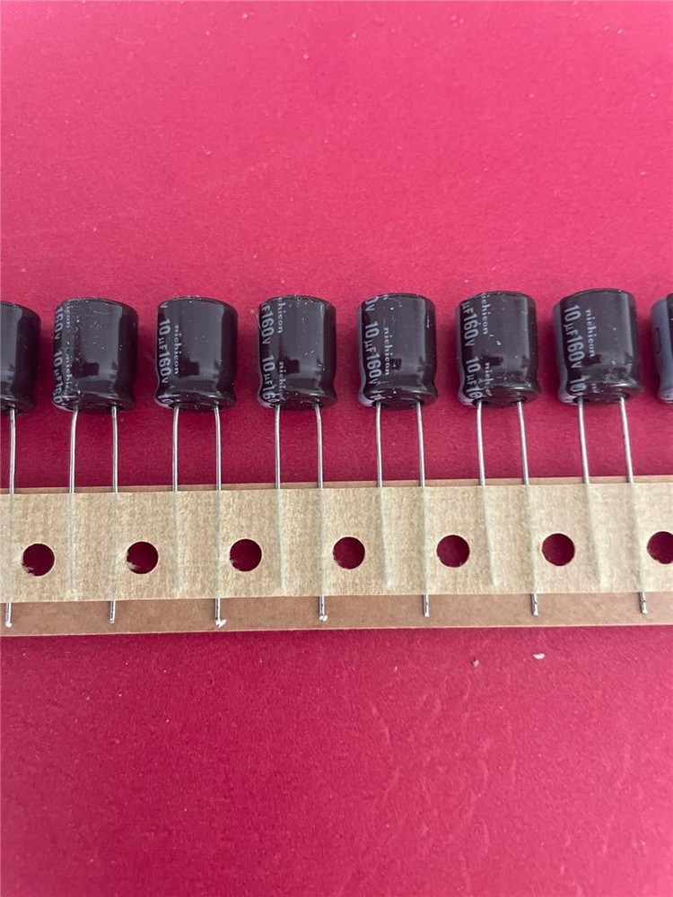 NICHICON 10uF 160V 105 RADIAL ELECTROLYTIC CAPACITOR ( Qty 20 ) *** NEW ***