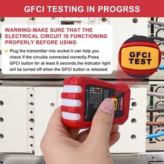 UNI-T UT25A Digital Circuit Breaker Finder with GFCI Outlet Socket Tester LED