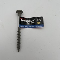 NEW!! 75 Pack FastenMaster 3-5/8 inch LedgerLOK Flat Head Ledger Board Screws