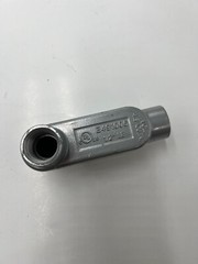 QTY 5 Threaded LB Type Conduit Body Die Cast Aluminum 1/2″ E491006 4.3 cu in