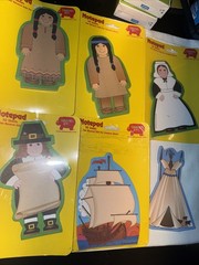 Vintage Shapes Etc. Shaped Notepad – Assorted Lot Of 6 1 Open