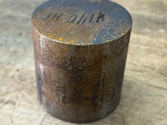 4140 HT Tool steel cut off round bar stock 2.75 x 2 3/4 heat treated