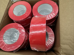 Red Stucco Tape, Case of 24 Rolls, 2 Inch x 60 Yards, UV Resistant NEW