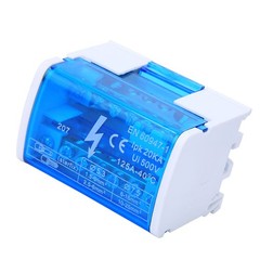 Terminal Block Distribution Box On DIN Rail Compact Universal Connector For