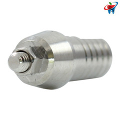 5x Dental Imp lant Straight Shoulder Abutment Wide Platform Internal Hex 2.42mm