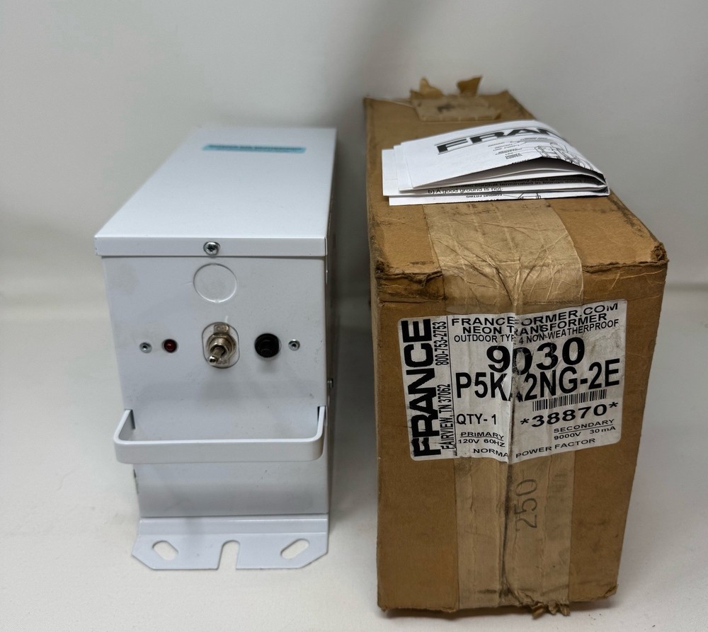 Franceformer 9030 P5KA2NG-2E 120V 30ma 9000V TYPE 4 NEON SIGN TRANSFORMER