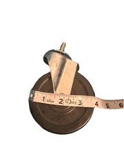 Rubber Wheel Stem Type Swivel Casters W/ Brakes Possibly Never Used