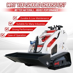 Upgrade Mini Skid Steer Loader 13.5HP Tracked Loader B&S Engine Pick Up USA 2026