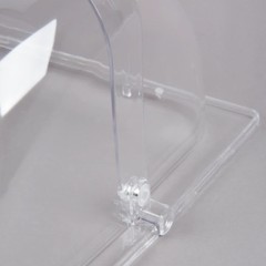 2 PACK Full Size Roll Top Chafing Dish Clear Plastic Pan Display Cover Chafer