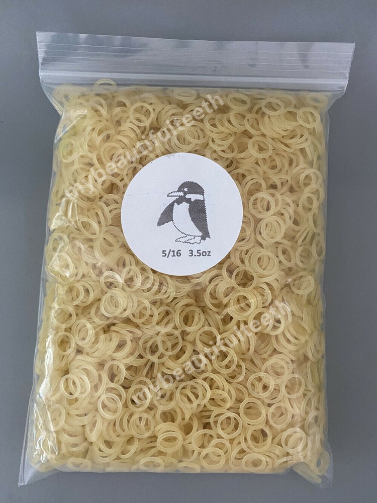 5000Pcs Dental Elastics Bands Elastic Ties Tie Brackets Buttons Orthodontic 5/16