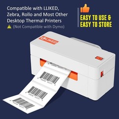 2.25″ x 1.25″ Direct Thermal Labels, Permanent Adhesive Barcode Address Label…