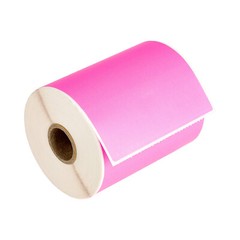 ZEBRA 4×6 PINK 4″ x 6″ Direct Thermal Labels – 1″ Core (2) Rolls/250