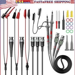 Universal Oscilloscope Probes with Accessories Test Lead Kit 100MHz 1X 10X 2Pack