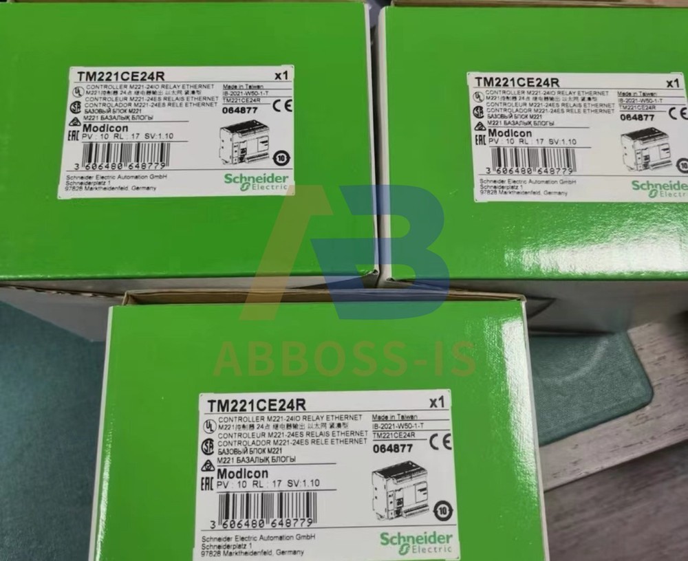 New Schneider Electric TM221CE24R Logic Controller, Modicon M221, 24 IO relay