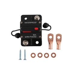80A AMP Circuit Breaker Fuse 12-48V DC Car Boat Manual Reset Switch IP67