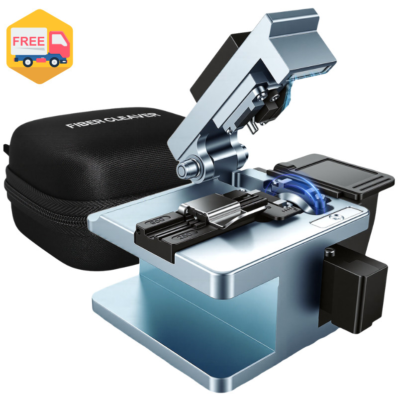 High Precision Fiber Optic Cutter, 16-Step Blade, 80,000 Cleaves