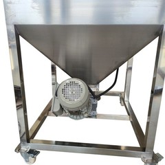 110V 1.1KW Spiral Powder Automatic Feeding Machine 100L Conveyor Height 1.7M
