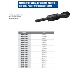 19.00MM 1/2″ SILVER & DEMMING DRILL (5000-0190)