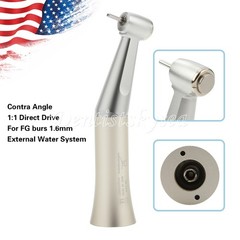 Low Speed Handpiece Push Button Fit FG 1.6mm Burs Contra Angle Dental