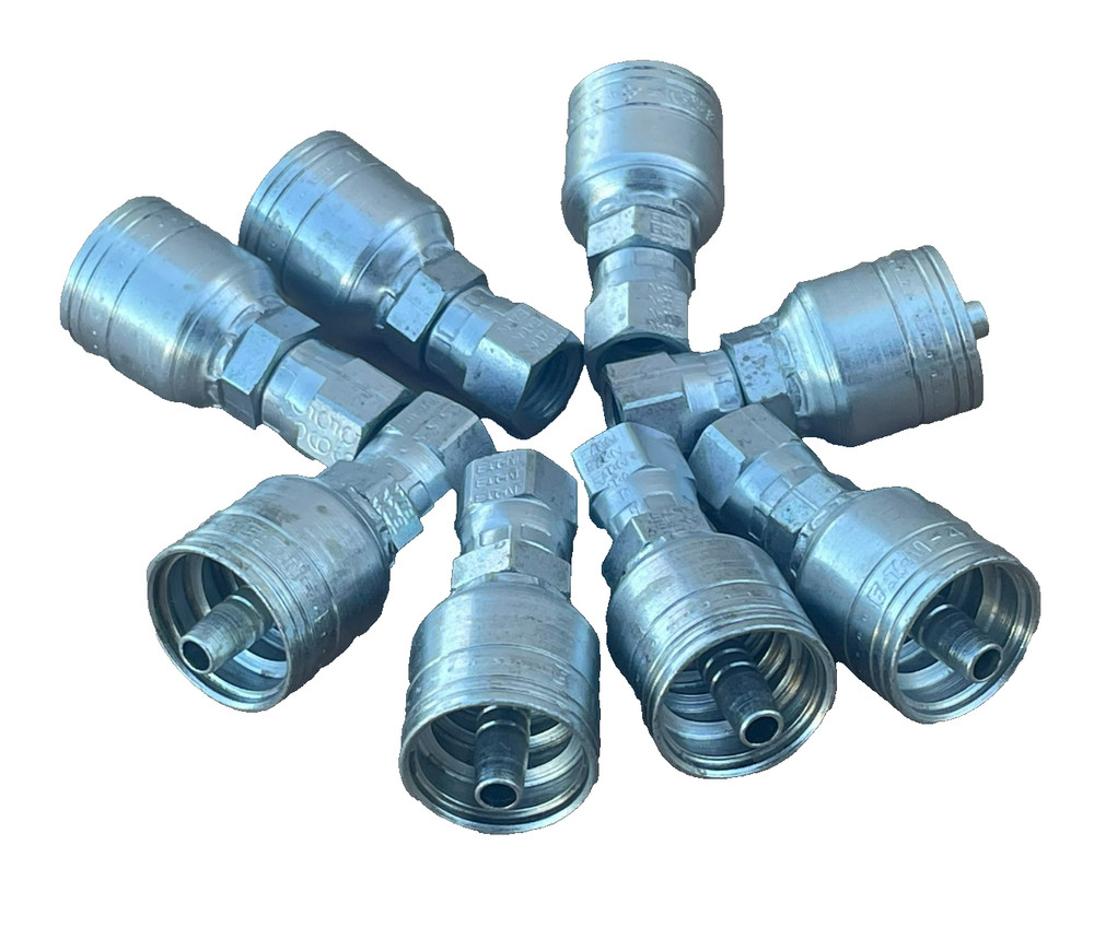 Eaton Aeroquip – 1AA4FJ4, Fitting Swivel 1/4 In Hose Female JIC (Lot of 8)