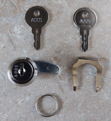 Cash Drawer Lock & Keys – Fits Clover D100 to Replace Codes A001 thru A200