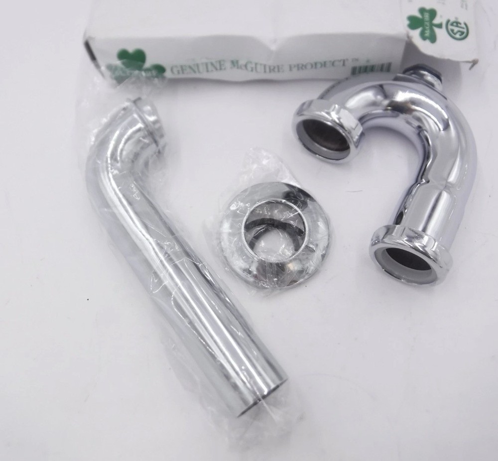 McGuire 1-1/2″ & 1-1/4″ x 1-1/2″ Lite Commercial 17 Gauge P-Trap Chrome