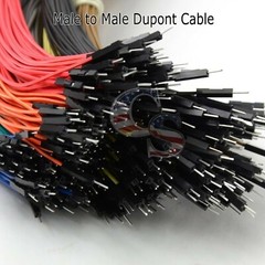 a4 40pcs 20cm Male to Male Dupont Wire Jumper Cable