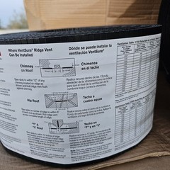 Owens Corning VentSure 7 in. x 20 ft. Ridge Vent Rigid Roll w/Weather Protector