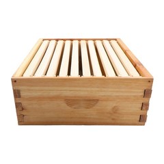 Beeswax Coated 4 Layer 10 Frame Bee Hive Includes Beehive Frames and Foundations