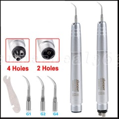 USA Dental Ultrasonic Air Perio Scaler Handpiece Hygienist 2 & 4 Holes 3 Tips