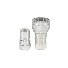 3/4″ ISO 7241-B Quick Disconnect Hydraulic Couplers Set – 3/4″ NPT Thread