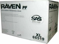 SAS RAVEN 66519 Powder-Free Black Nitrile Gloves CASE (10 BOXES) X-LARGE