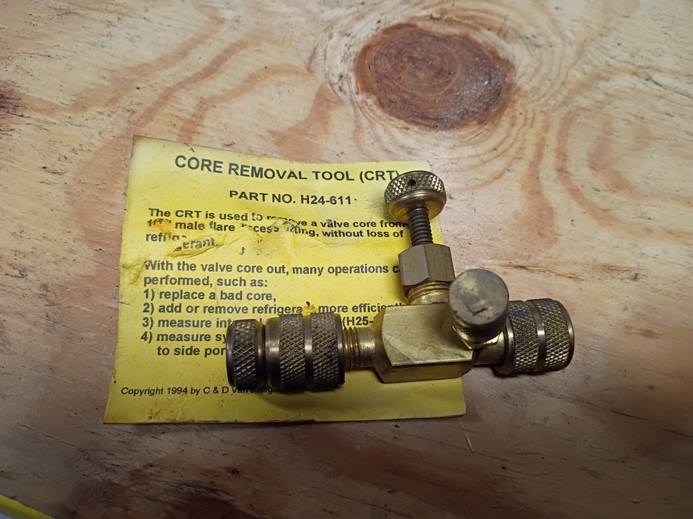 C & D Tool AC Schrader Valve Core Remover Installer 1/4 in Flare MAC USA