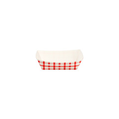 Karat Food Tray – Shepherd’s Check (Red) – 0.5 lb, FP-FT050G