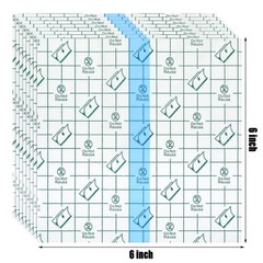 BBTO 50 Pieces Transparent Clear 6×6 Inch (Pack of 50), As Picture Shown
