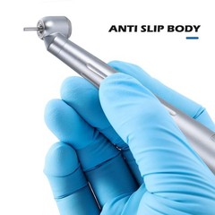Dental Surgical 45° High Speed Handpiece Push Button Single Water Spray 4HOLE