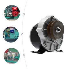 250W Gear Electric Motor Gear Motor Brushed Reduction Motor w/ Belt Pulley 36VDC