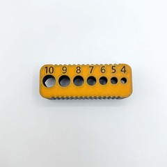 Time-Saving Easy-To-Use Compact Modern Stable 2Pcs Plastic Metric Drilling Guide