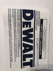 Dewalt Hard Plastic Case & D User Manual 20V Max