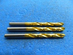 Atrax Jobber Drill 11/64" 118° 2FL Solid Carbide TiN Qty. 3 USA #60454188